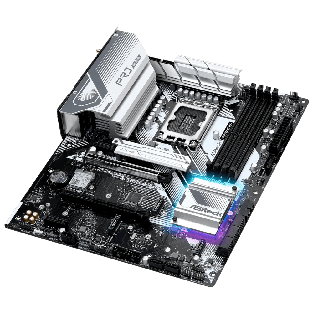 ASRock Z790 Pro RS WiFi 700 Series Intel Motherboard | 90 - MXBL50 - A0UAYZ | - Vektra Computers LLC ASRock Z790 Pro RS WiFi 700 Series Intel Motherboard | 90 - MXBL50 - A0UAYZ | - Vektra Computers LLC
